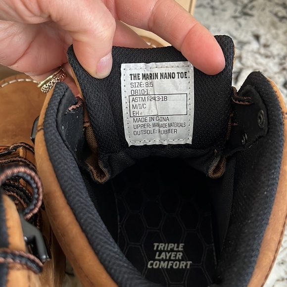 Brunt workwear Marin nano composite toe Work Boot. Size 8.5 waterproof new - Picture 6 of 6